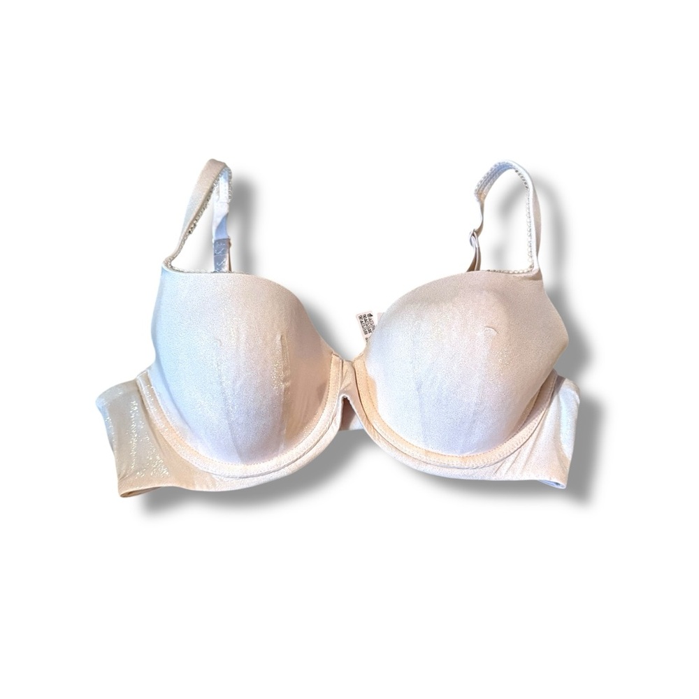 Victoria’s Secret Bra Women’s Size 34D‎ Beige Lined Demi Underwire Adjustable